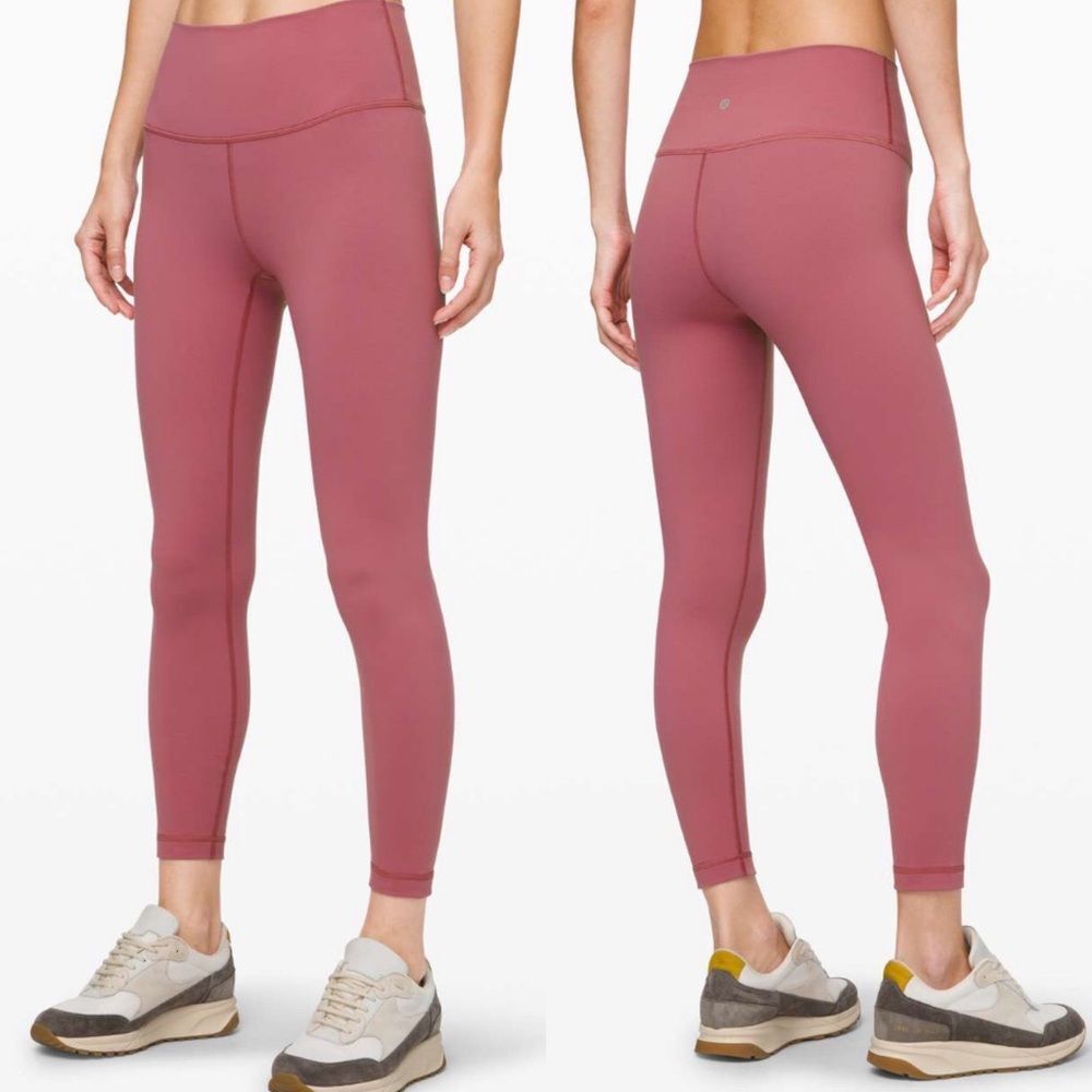 Lululemon Wunder Under High-Rise Tight 25" *Full-On Luon Moss Rose Womens size 8